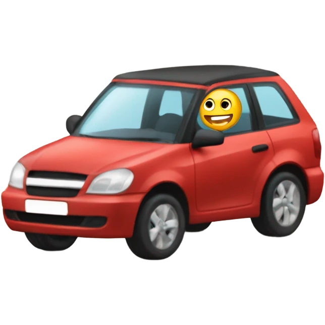 Persona dando una vuelta de carro emoji