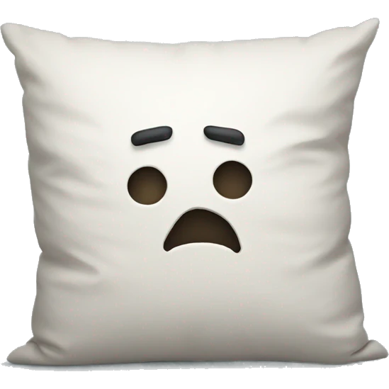 cartoon head buried in pillow emoji