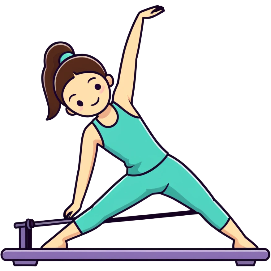 girl doing pilates emoji