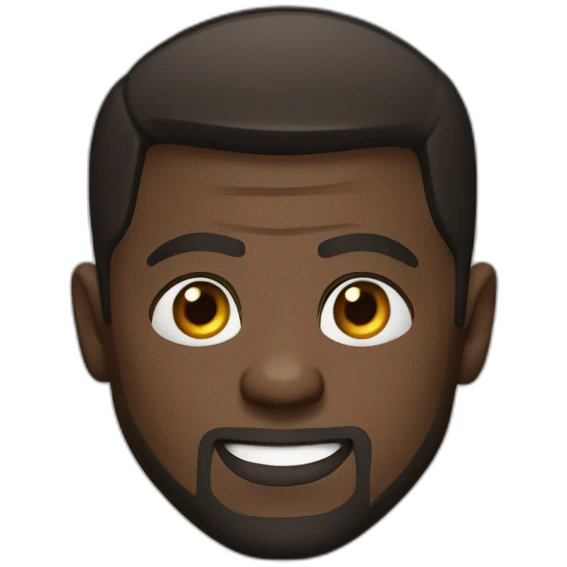 actor kevin hart cartoon wearing henley and small eyes emoji