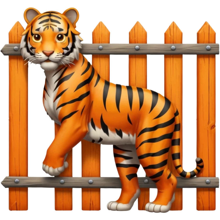 Tiger animal fencing  emoji