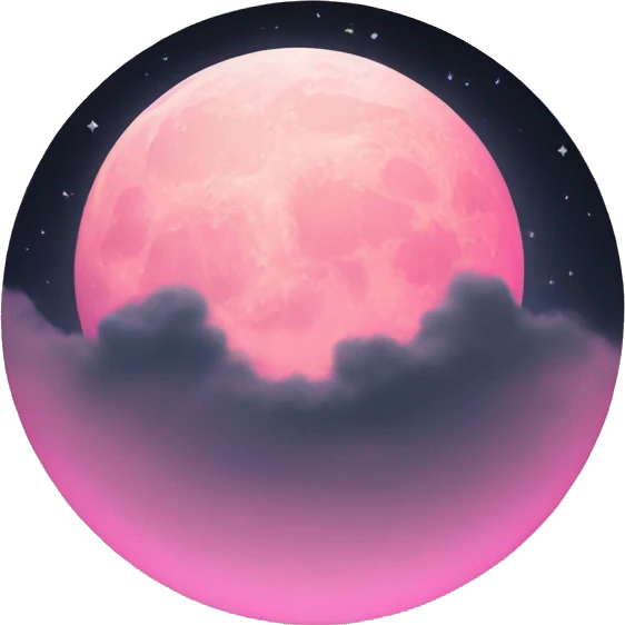 Pink moon  emoji