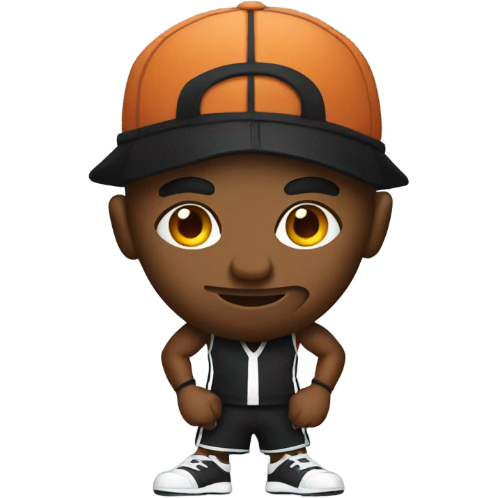 Gangster playing basketball  emoji