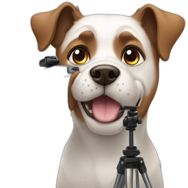 Dog filmmaking emoji