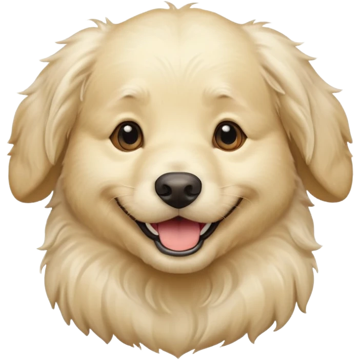 White golden retriever  emoji