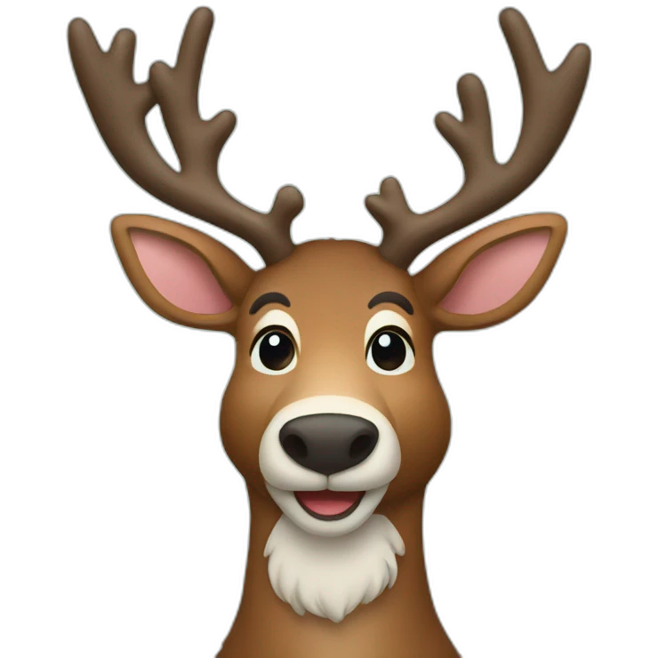 reindeer emoji