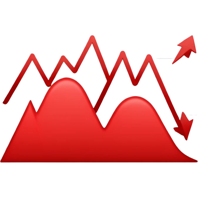the economy line is falling down emoji