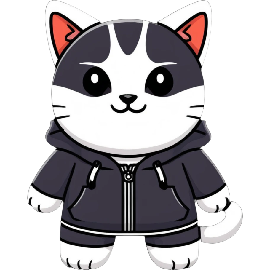 Cat creating clothes  emoji