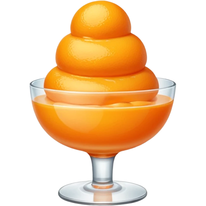 Orange sorbet  emoji