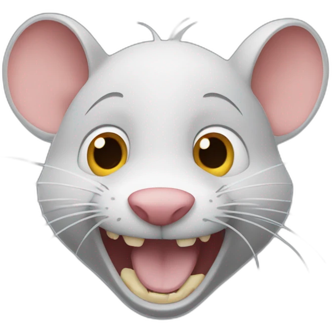 Ratón laveur mort de rire emoji