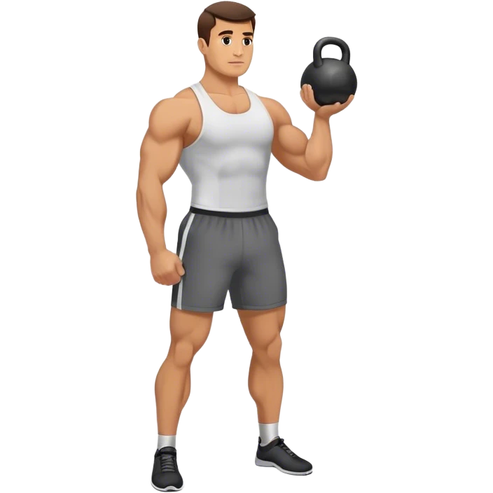 man Kettlebell Exercises emoji