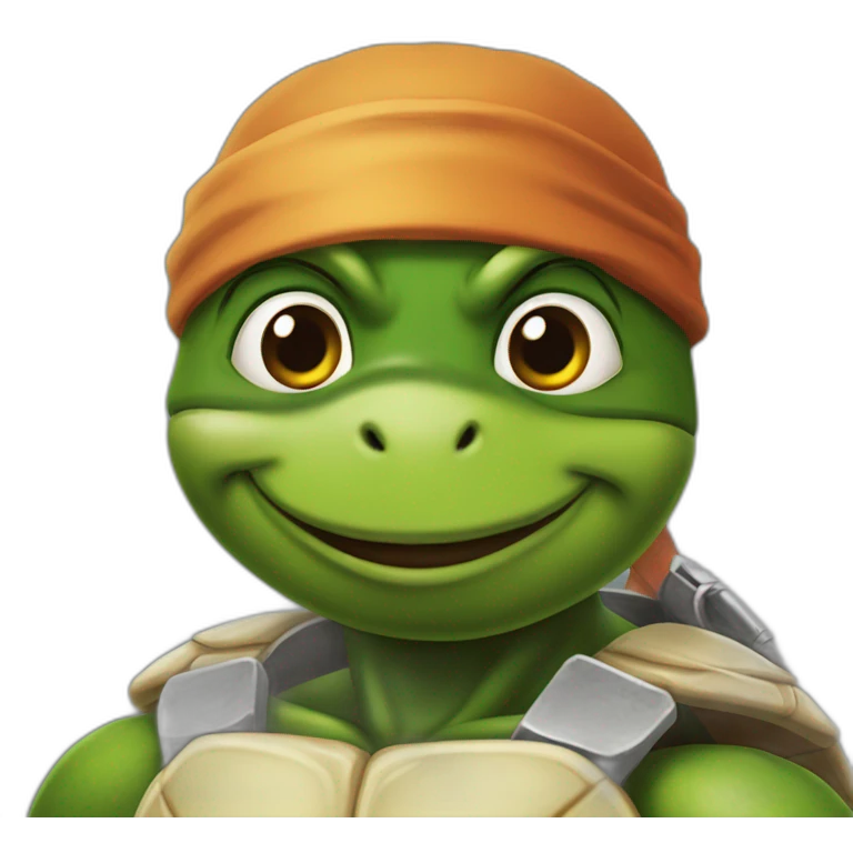 Ninja turtle raffaello emoji