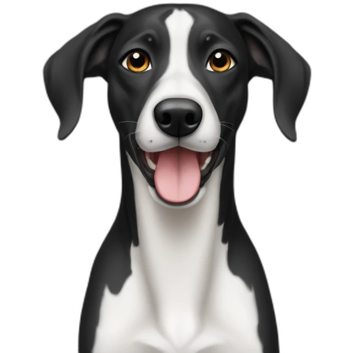 Black Son of greyhound and retriever emoji
