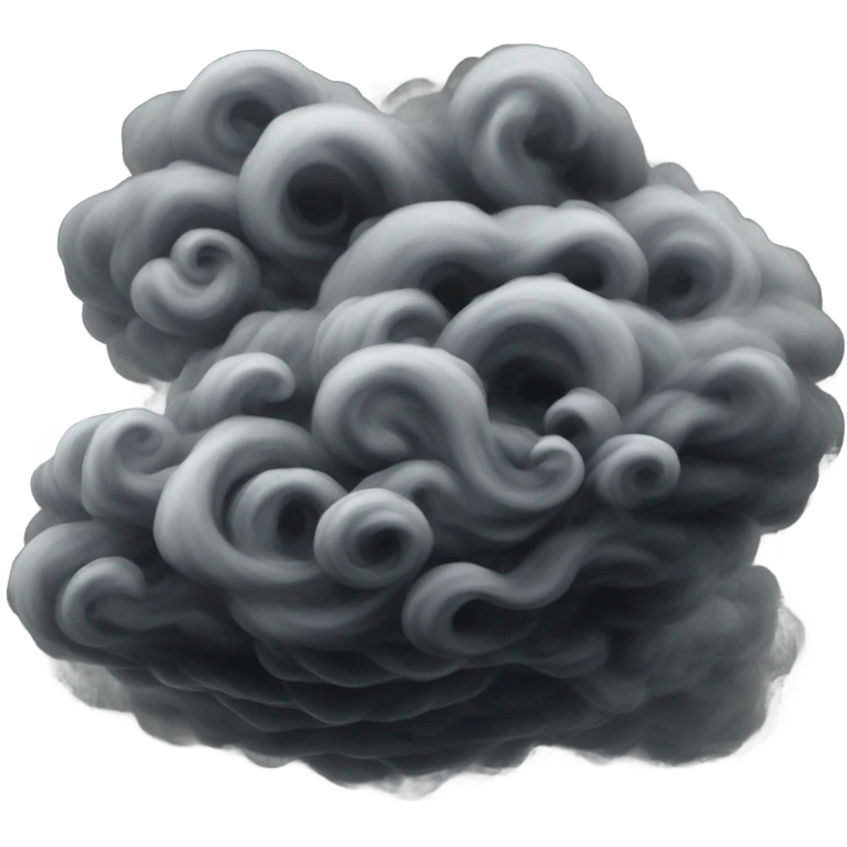 Black fogs emoji