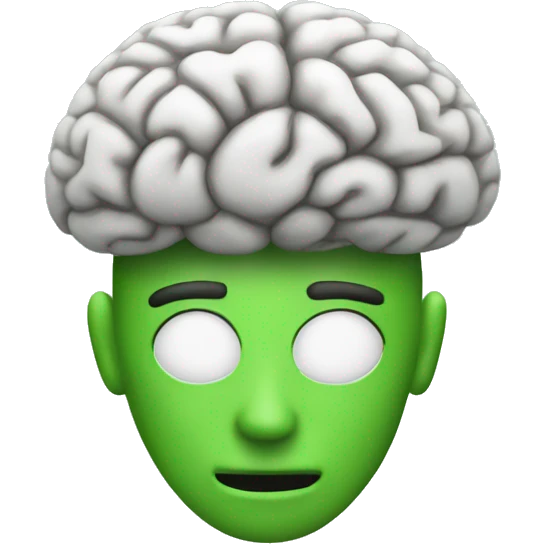 brain fog green emoji