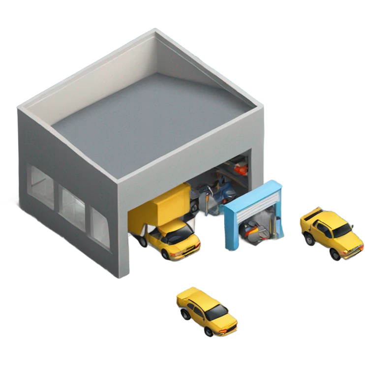 isometric cae garage emoji