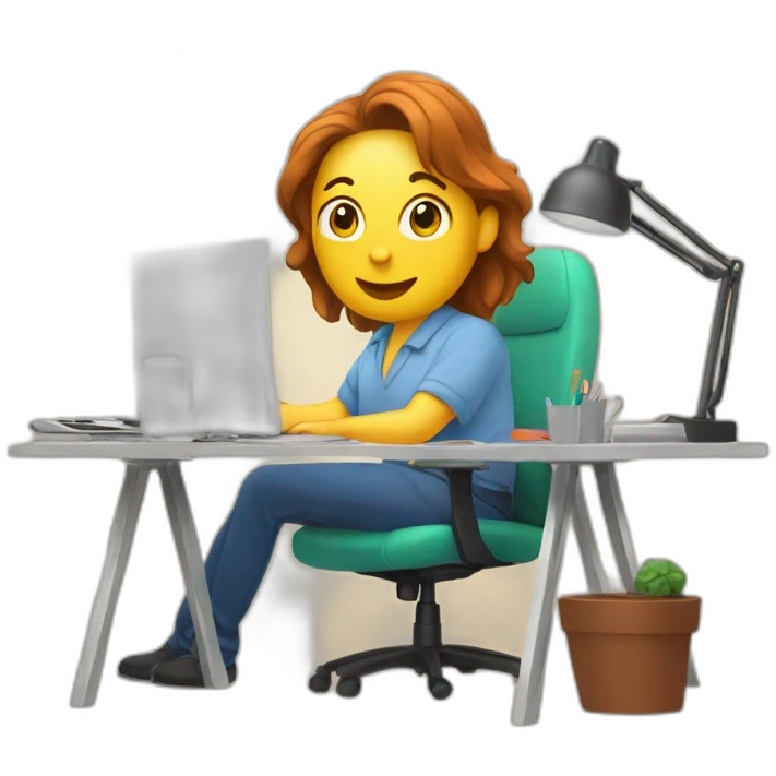 working from home. Centralsoft written in background emoji