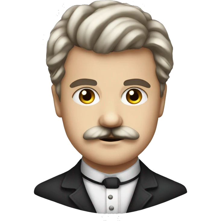 jean sibelius young with mustache emoji