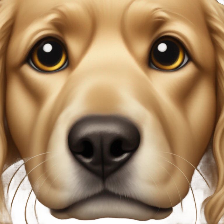 realistic dog portrait close up emoji