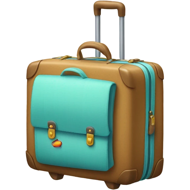 Suitcase and tote bag emoji