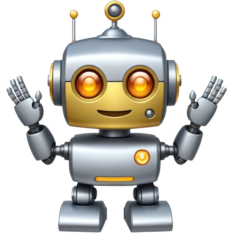 Classdojos mojo mascot as a robot looking happy  emoji