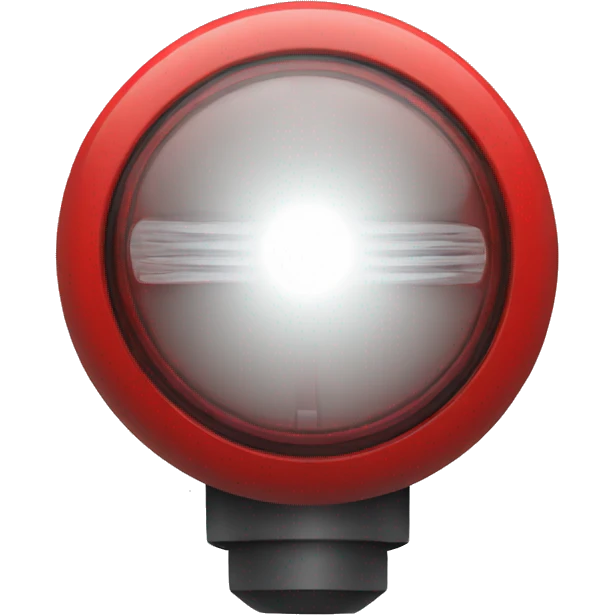 Red warning light emoji