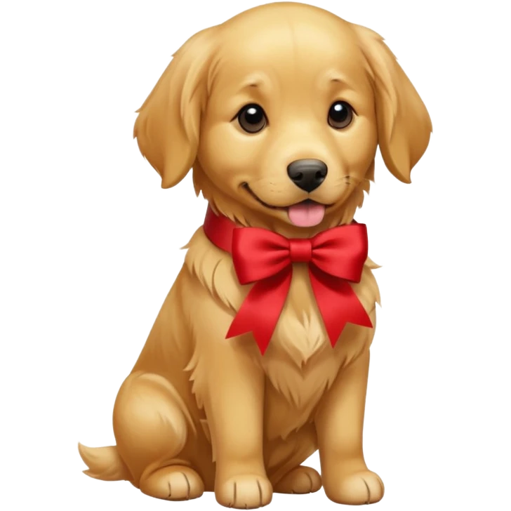 Dog wearing ribbons  emoji