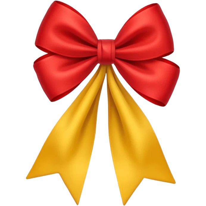 🎀+red=yellow emoji