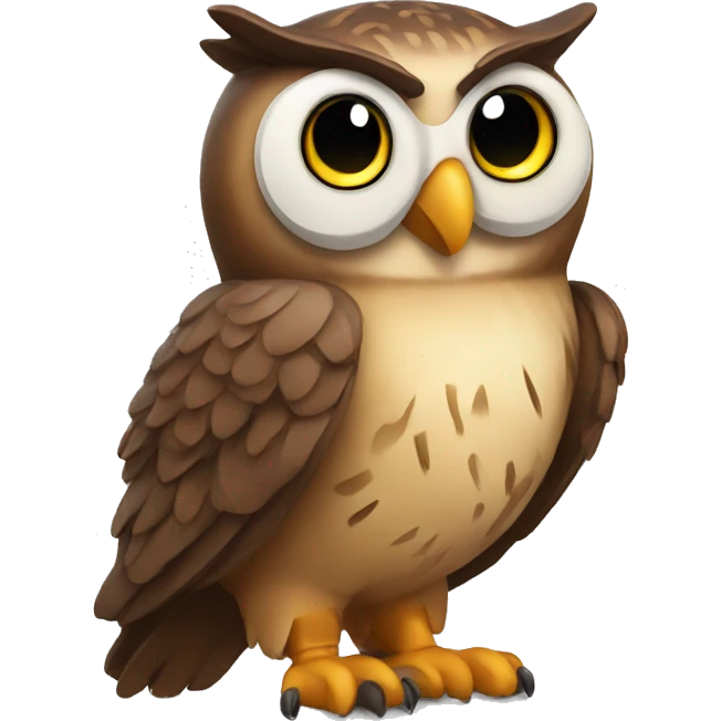 owl with chip emoji