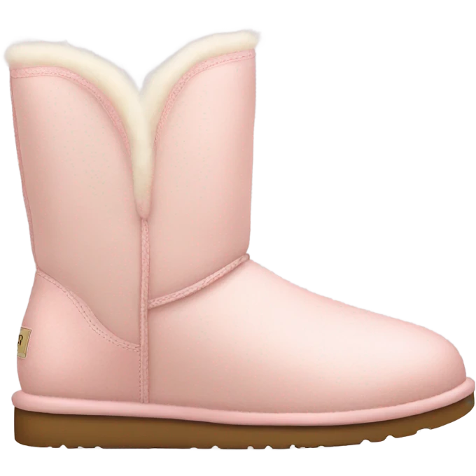 Light pink slip on uggs emoji