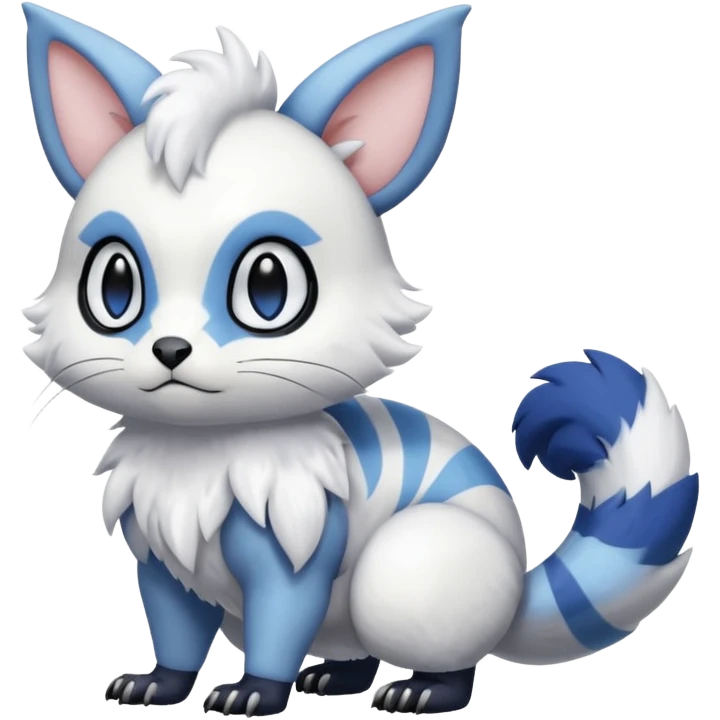 Shiny Furret-Absol-Trico-Hybrid (Full body) emoji