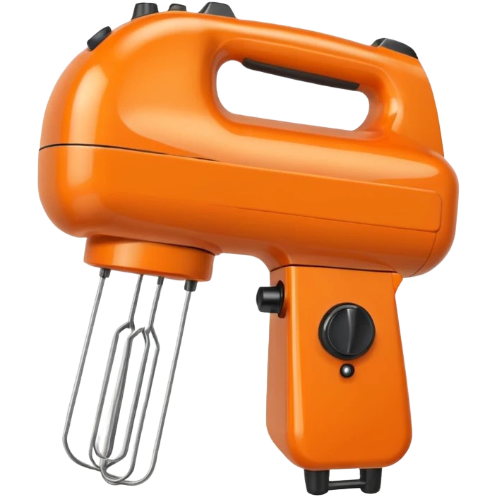 hand mixer orange colour emoji