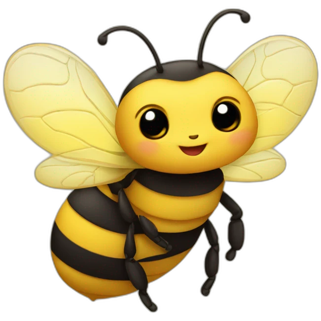 Cute little bee emoji