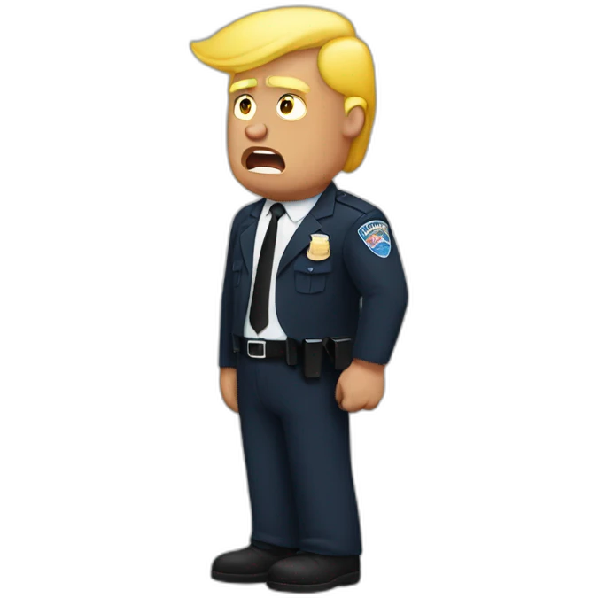 trump-getting-arrested emoji