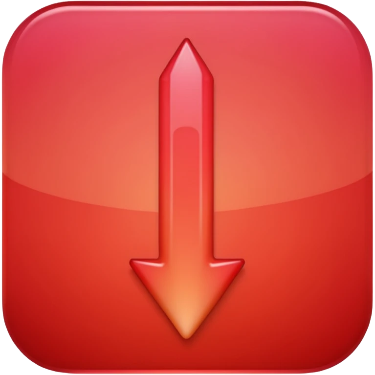 arrow down red gradient emoji