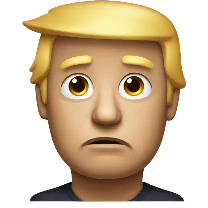 create donald trump looking really sad  emoji