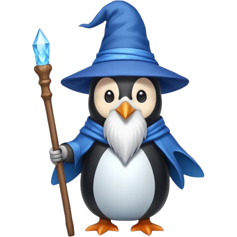 Penguin Wizard emoji