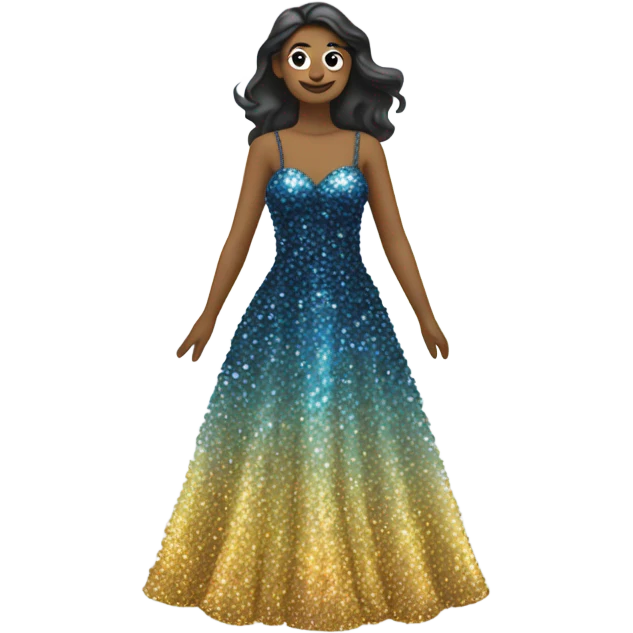 Sparkly dress emoji