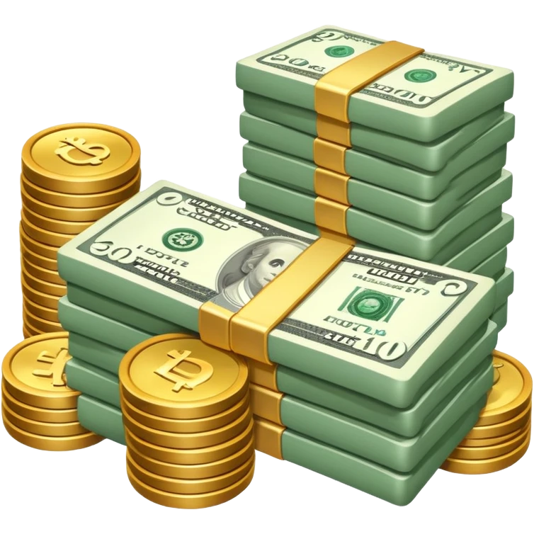 Casino money big emoji