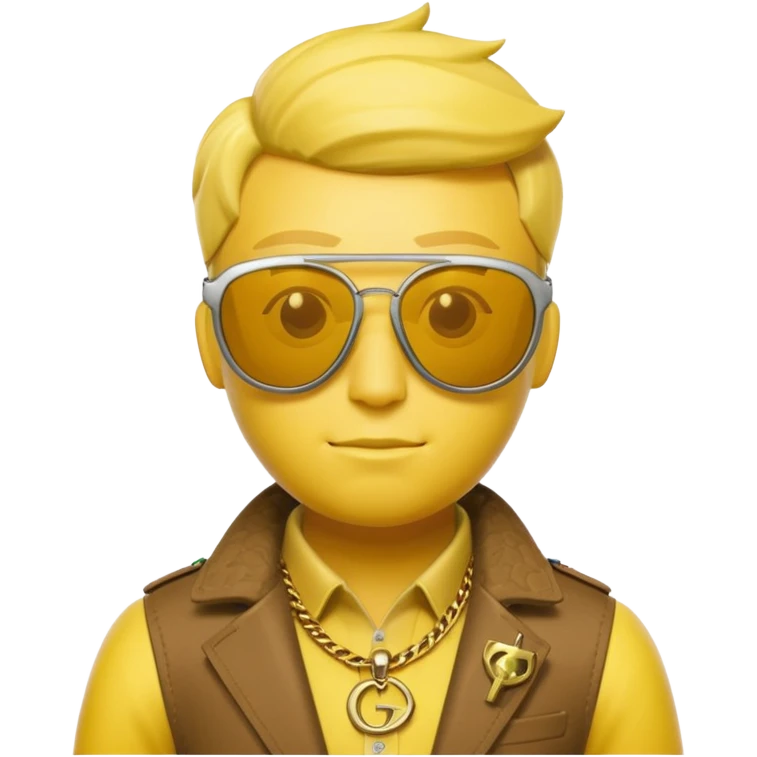 Peely from fortnite with Gucci sunglasses  emoji