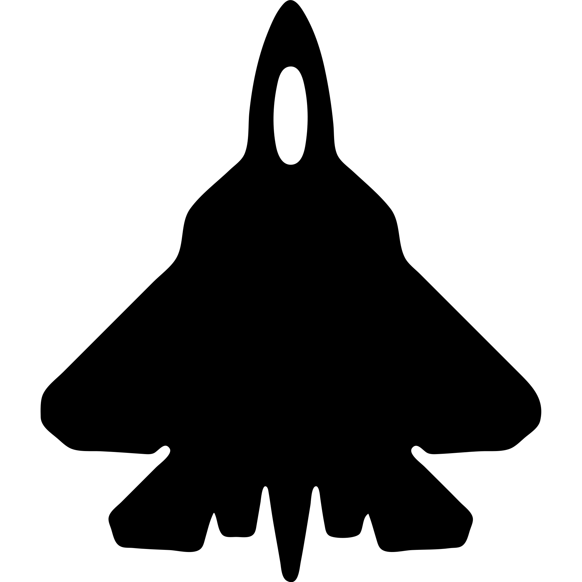 Su-57 jet, top-down view emoji