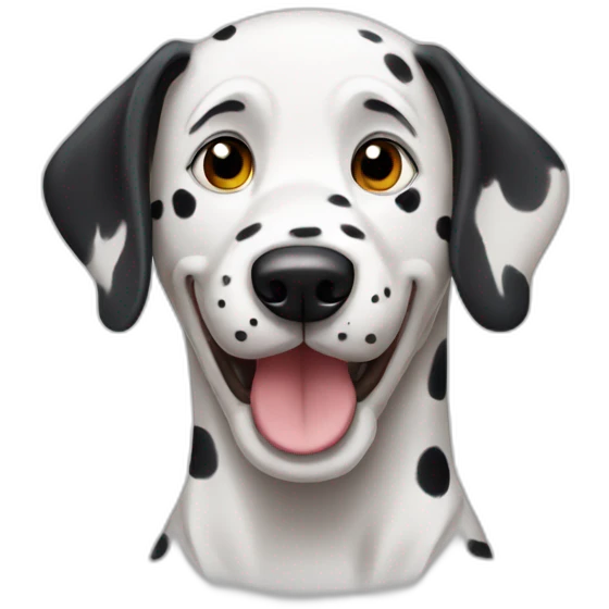 Happy dalmatian emoji
