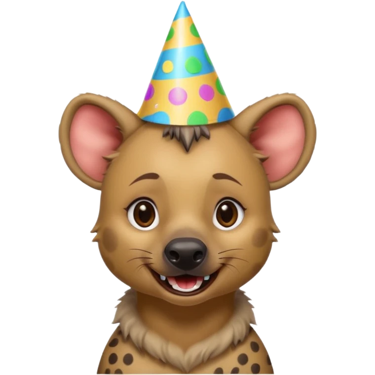 Birthday girl hyena emoji