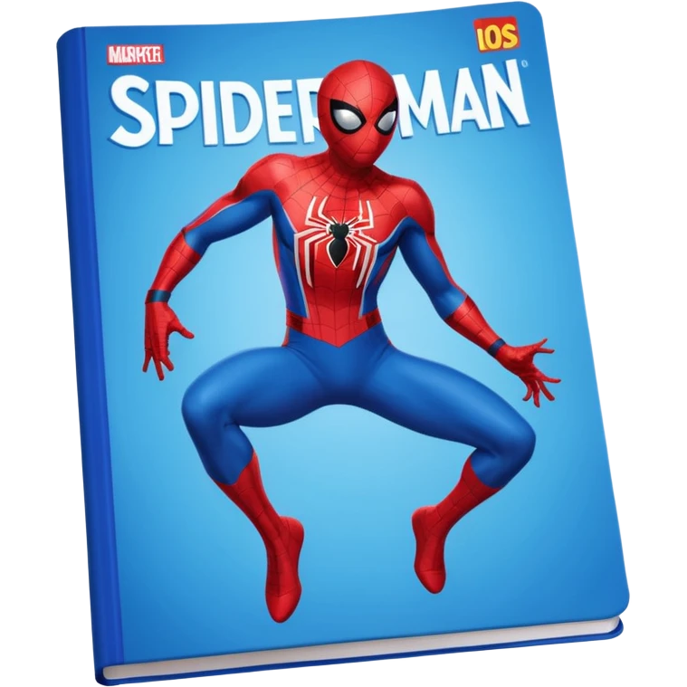 a magazine with Spider-Man on the cover emoji