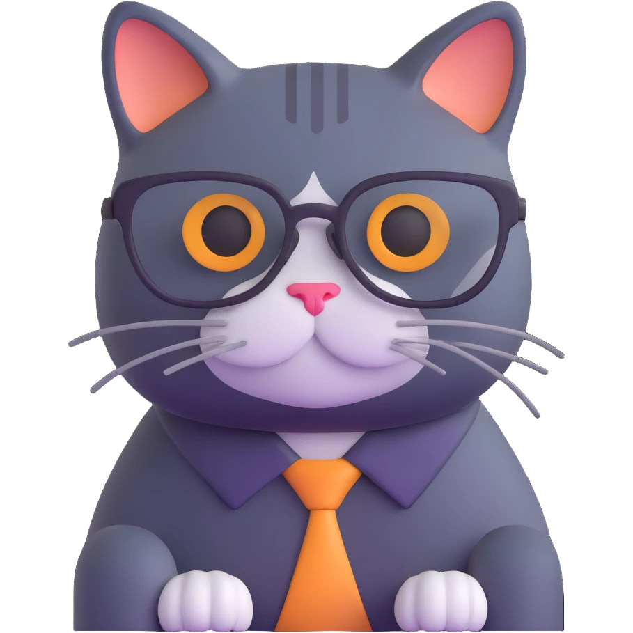 cat with glasses emoji
