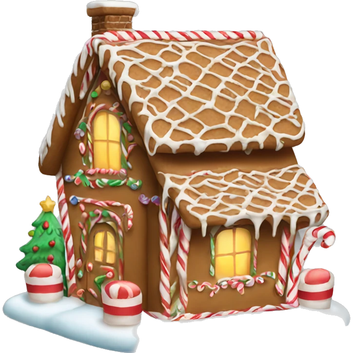 Gingerbread house christmas emoji