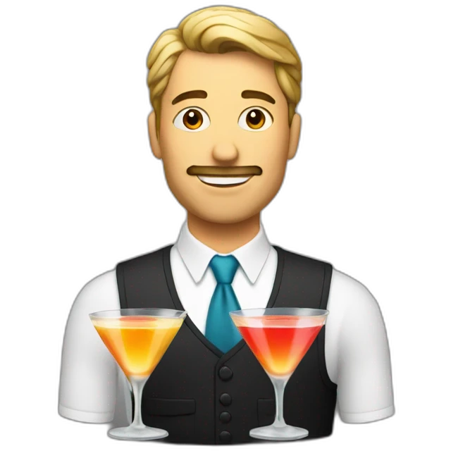 Man with cocktail emoji