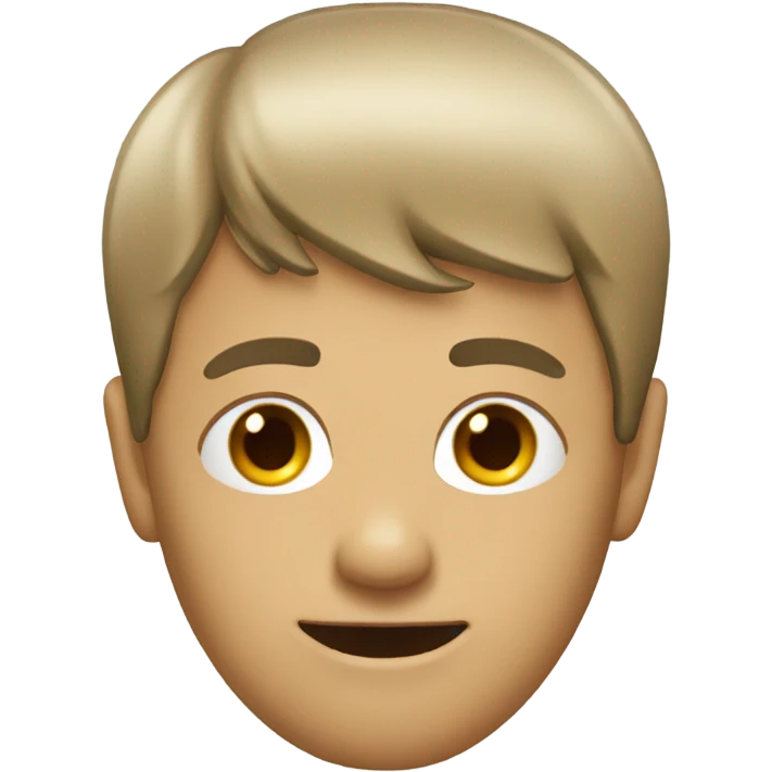 a man with fringe emoji