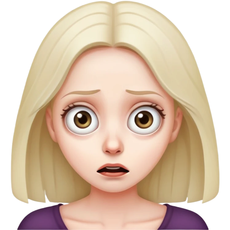 Cara bien asustada emoji