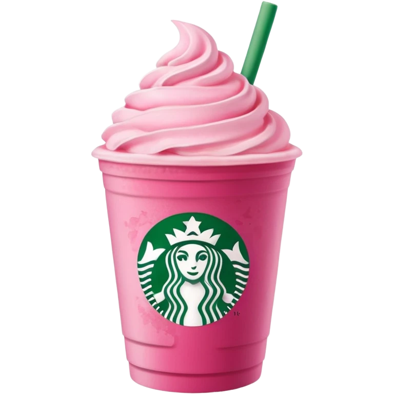 Starbucks pink matcha emoji